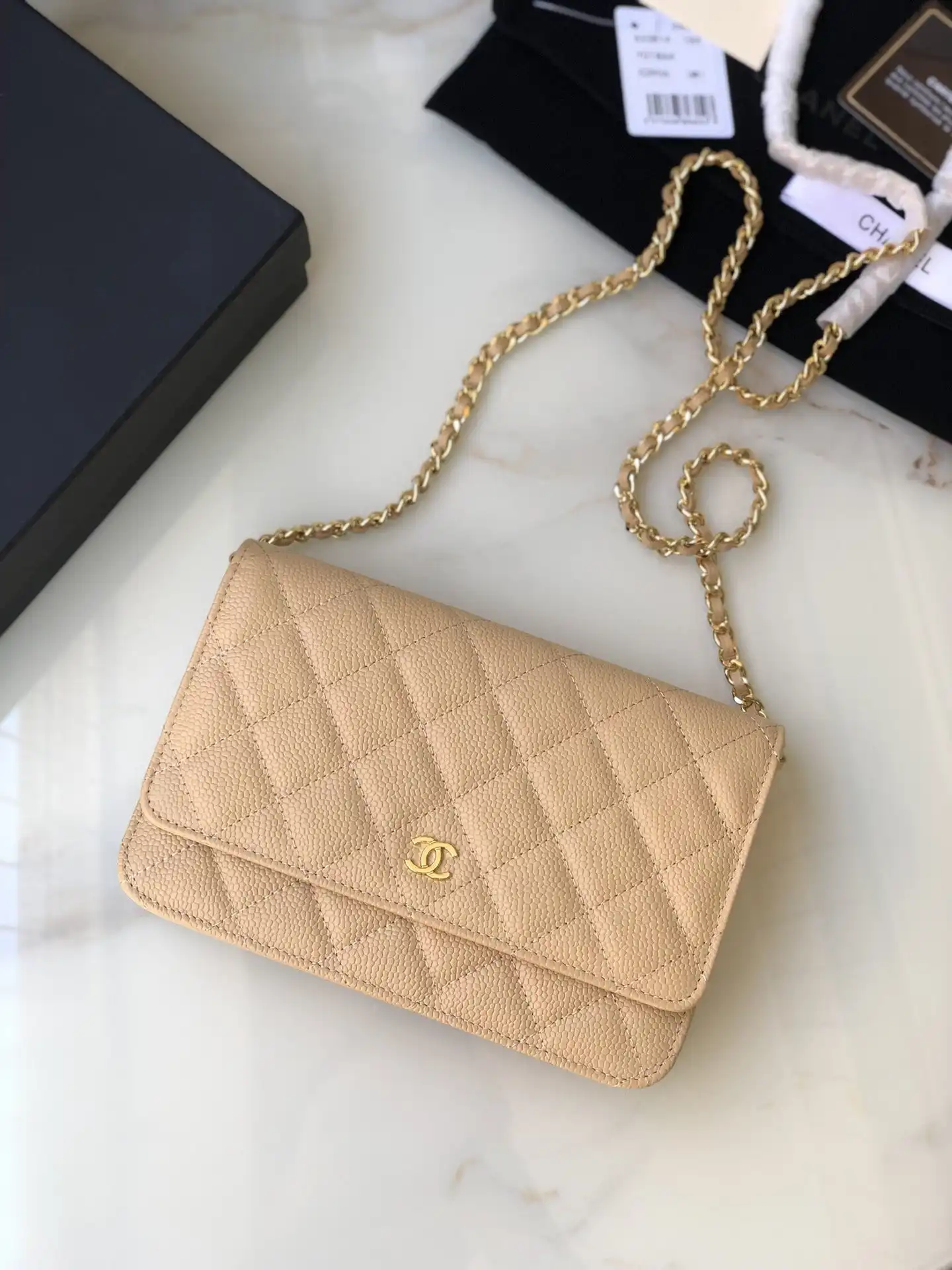 CHANEL CHAIN WALLET CAVIAR