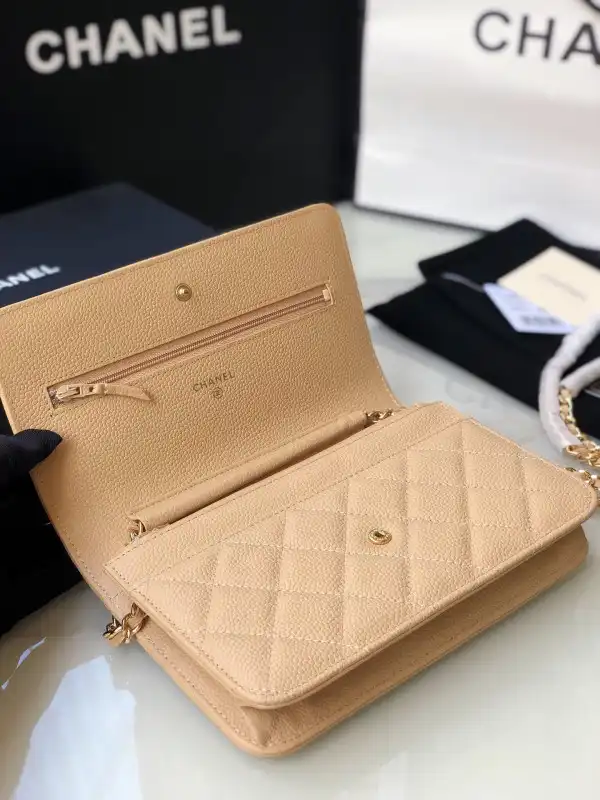 Affordable CL CHAIN WALLET CAVIAR