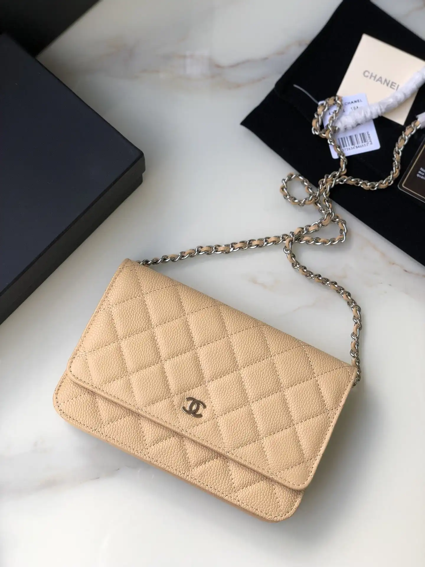 CHANEL CHAIN WALLET CAVIAR