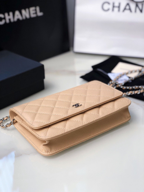 HOT SALE CL CHAIN WALLET CAVIAR