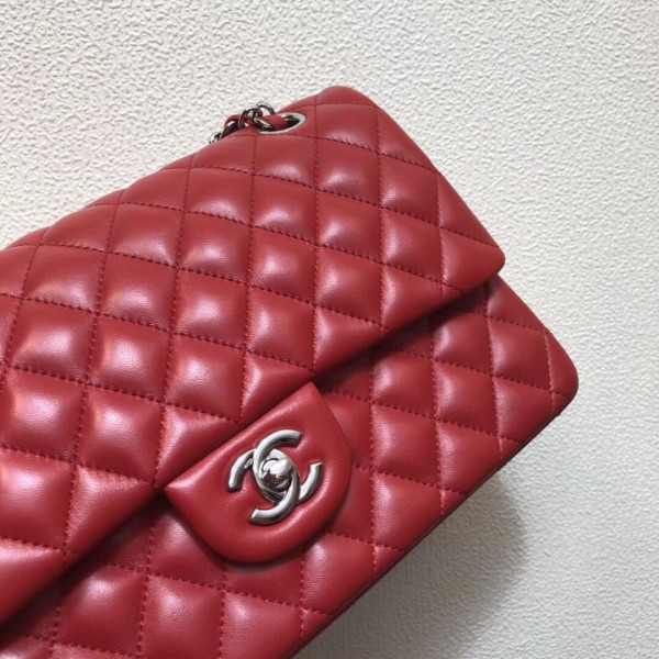 CL FLAP BAG LAMBSKIN