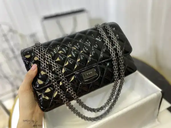 CHANEL FLAP BAG GUN CHAIN