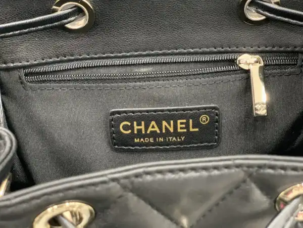 First Bag Ru CHANEL BACKPACK IN LAMBSKIN WITH GOLD HARDWARE