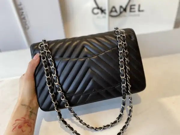 CHANEL FLAP BAG LAMBSKIN 25.5cm