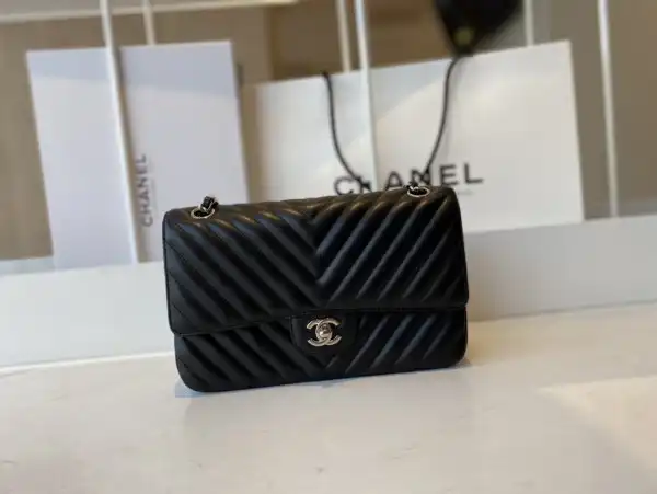 CHANEL FLAP BAG LAMBSKIN 25.5cm