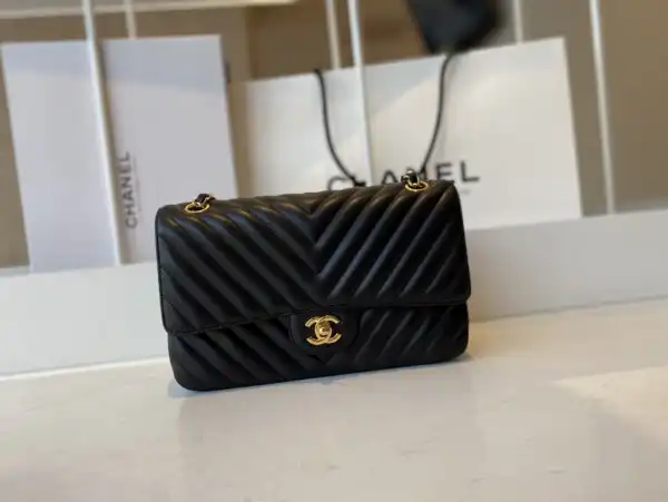 CHANEL FLAP BAG LAMBSKIN 25.5cm