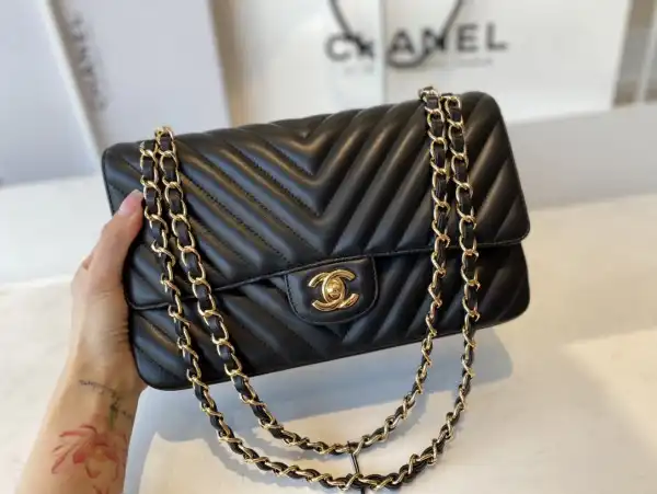 CHANEL FLAP BAG LAMBSKIN 25.5cm