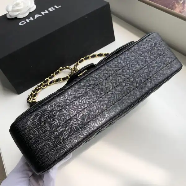 First bag ru CHANEL FLAP BAG CAVIAR 25.5cm