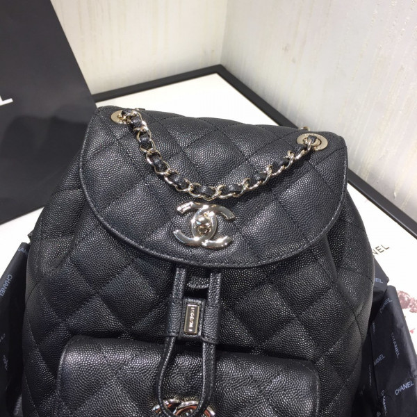 [FREE SHIPPING] CL BACKPACK IN CAVIAR WITH GOLD HARDWARE