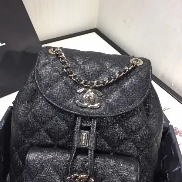 CHANEL BACKPACK IN CAVIAR WITH GOLD HARDWARE