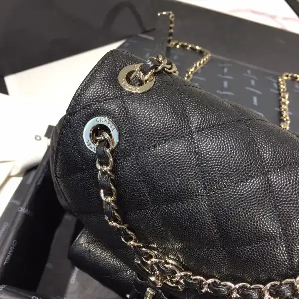 CHANEL BACKPACK IN CAVIAR WITH GOLD HARDWARE