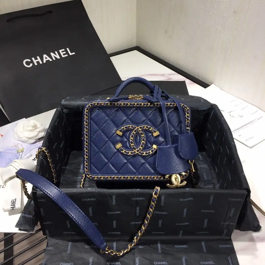 CHANEL VANITY CASE SMALL LARGE