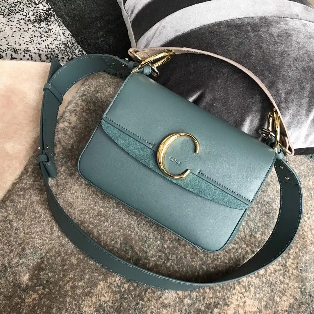 CHLOÉ SMALL C DOUBLE CARRY BAG