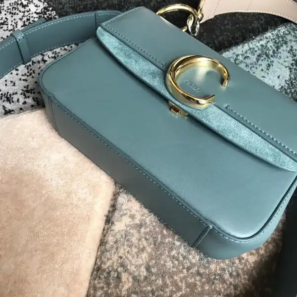 CHLOÉ SMALL C DOUBLE CARRY BAG