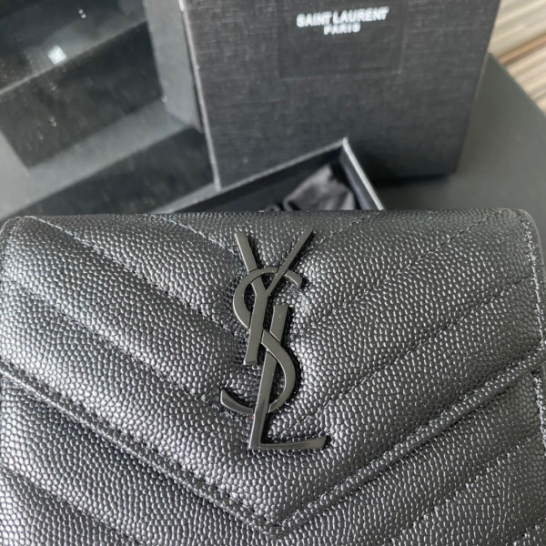 HOT SALE YSL MONOGRAM SMALL ENVELOPE WALLET IN