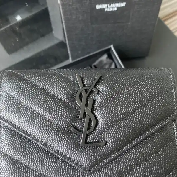 YSL MONOGRAM SMALL ENVELOPE WALLET IN