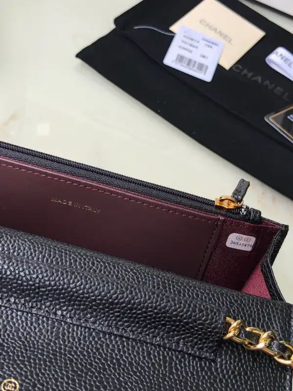 CHANEL CHAIN WALLET CAVIAR