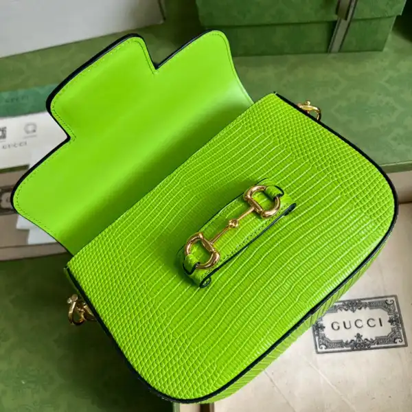 Gucci Horsebit 1955 lizard mini bag