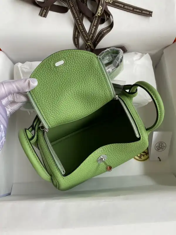 Bagsoffer HERMES LINDY MINI HANDMADE