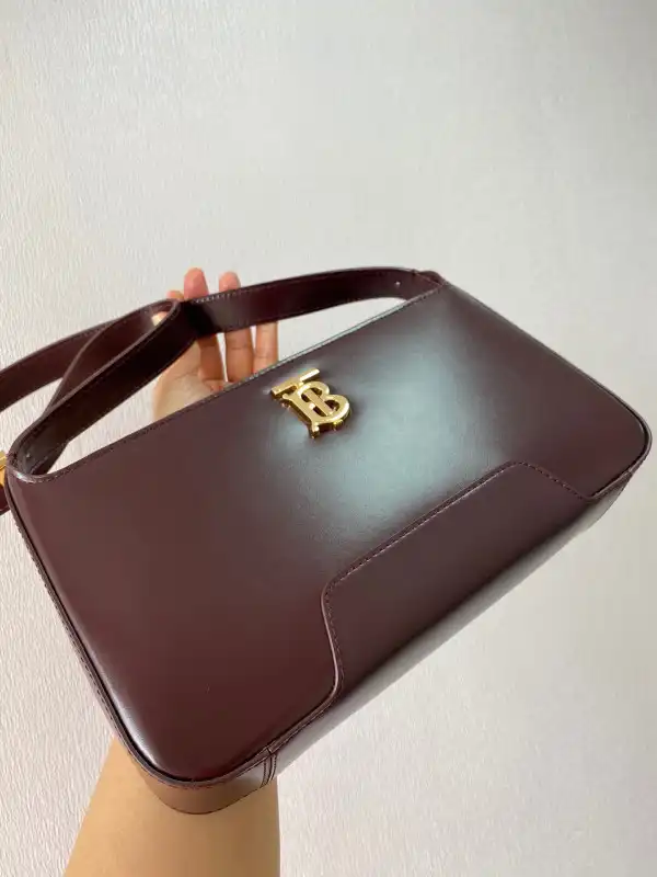 BURBERRY Leather TB Shoulder Bag