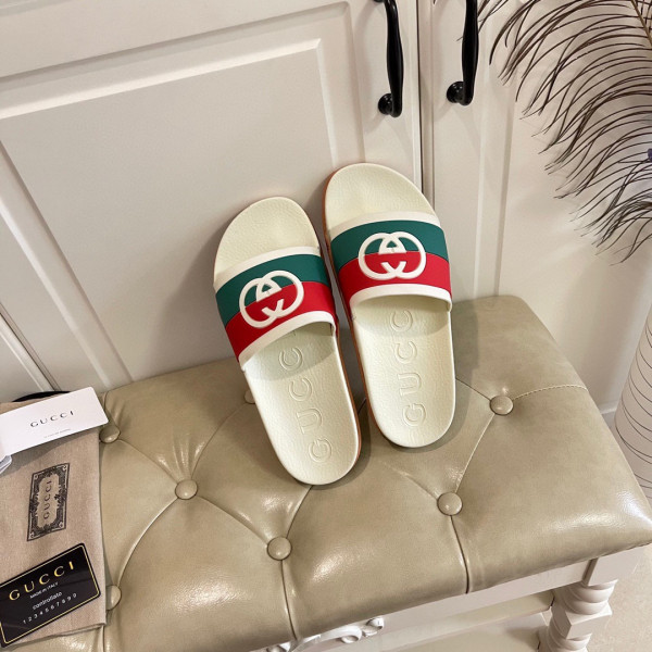 HOT SALE GUCCI Interlocking G slide sandal