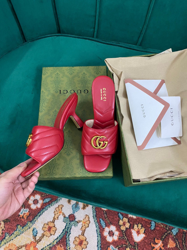 HOT SALE GUCCI Double G slide sandal