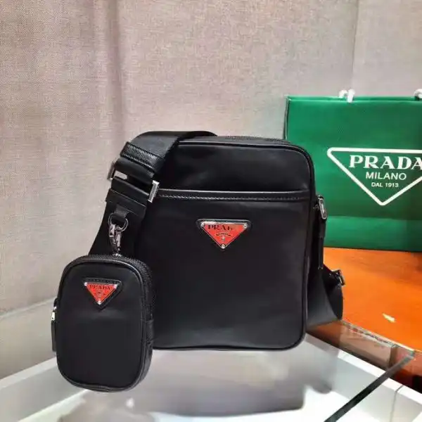 PRADA Re-Nylon and Saffiano leather shoulder bag