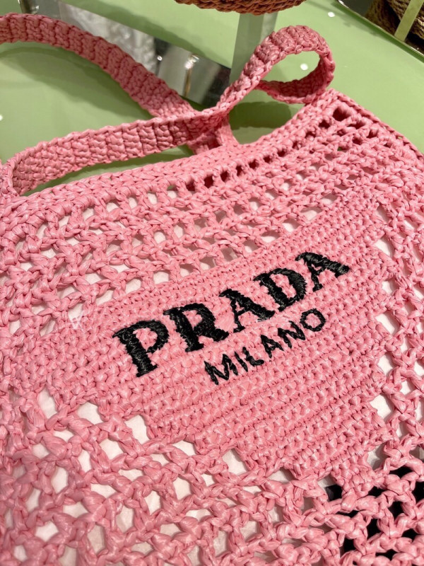 HOT SALE Prada Raffia tote bag