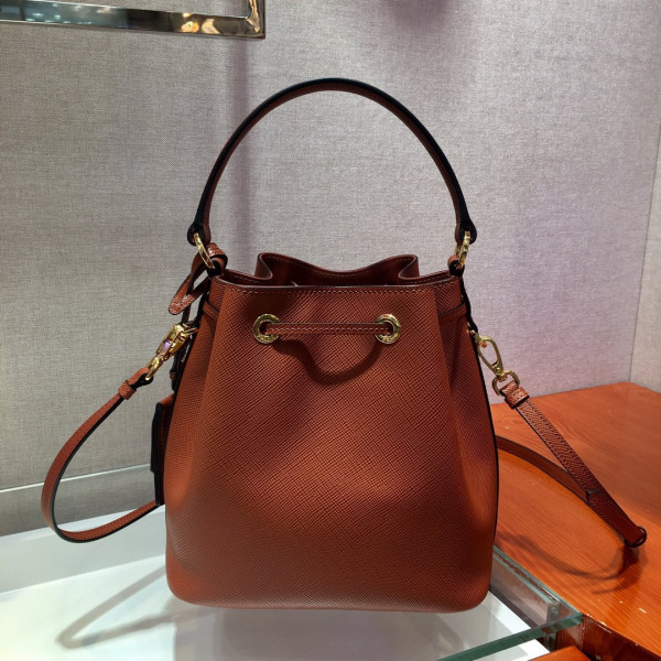 HOT SALE PRADA Saffiano Leather Bucket Bag