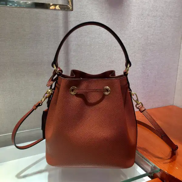 PRADA Saffiano Leather Bucket Bag