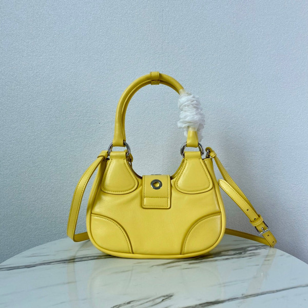 HOT SALE PRADA Moon padded nappa-leather bag