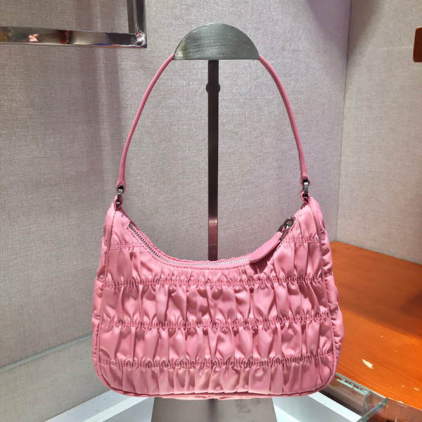 HOT SALE PRADA NYLON AND SAFFIANO LEATHER MINI BAG