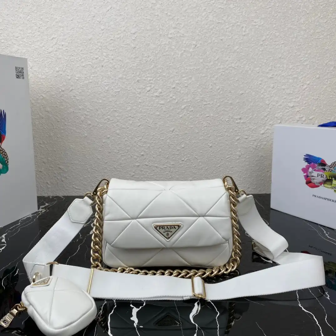 REP PRADA System nappa leather patchwork bag