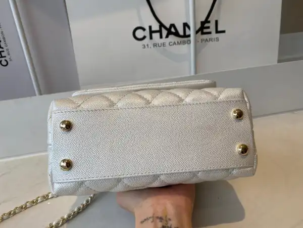 CHANEL MINI FLAP BAG WITH TOP HANDLE