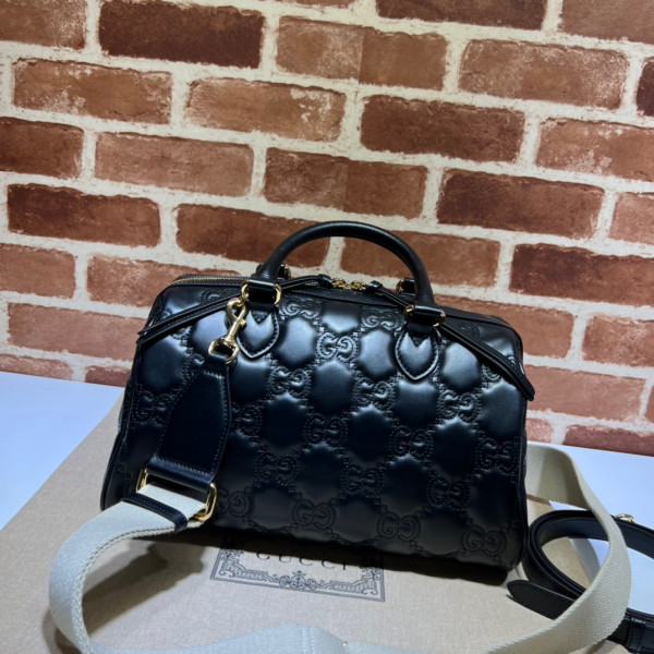 HOT SALE GUCCI GG matelassé leather top handle bag