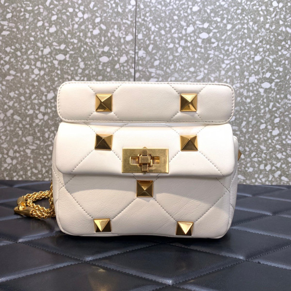 HOT SALE VALENTINO ONLINE EXCLUSIVE SMALL ROMAN STUD THE SHOULDER BAG WITH CHAIN