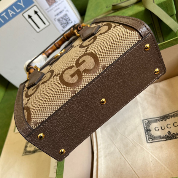 HOT SALE Gucci Diana mini tote bag with jumbo GG