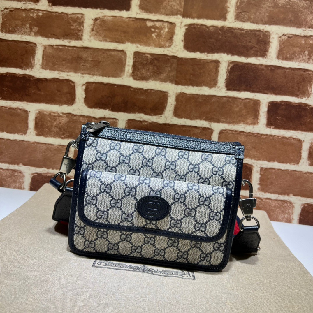 HOT SALE Gucci Messenger bag with Interlocking G