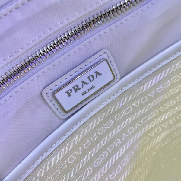 HOT SALE PRADA Signaux nylon and leather hobo bag