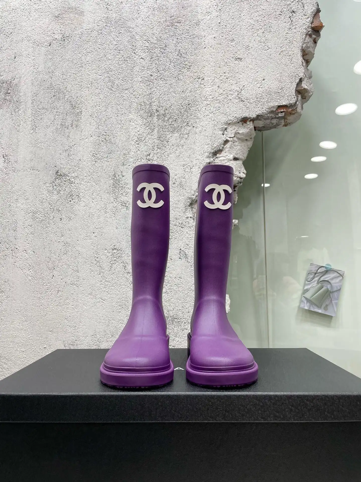 CHANEL RAIN BOOTS