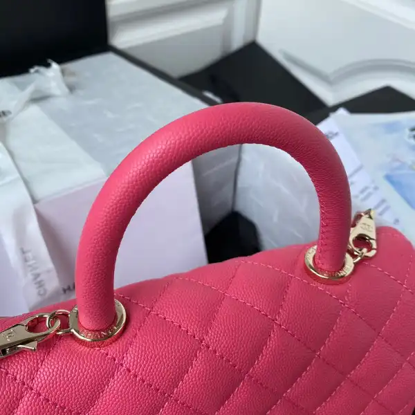 CHANEL FLAP BAG WITH TOP HANDLE