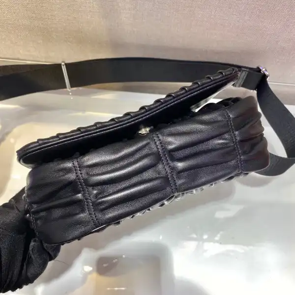 Prada Gaufré nappa leather shoulder bag