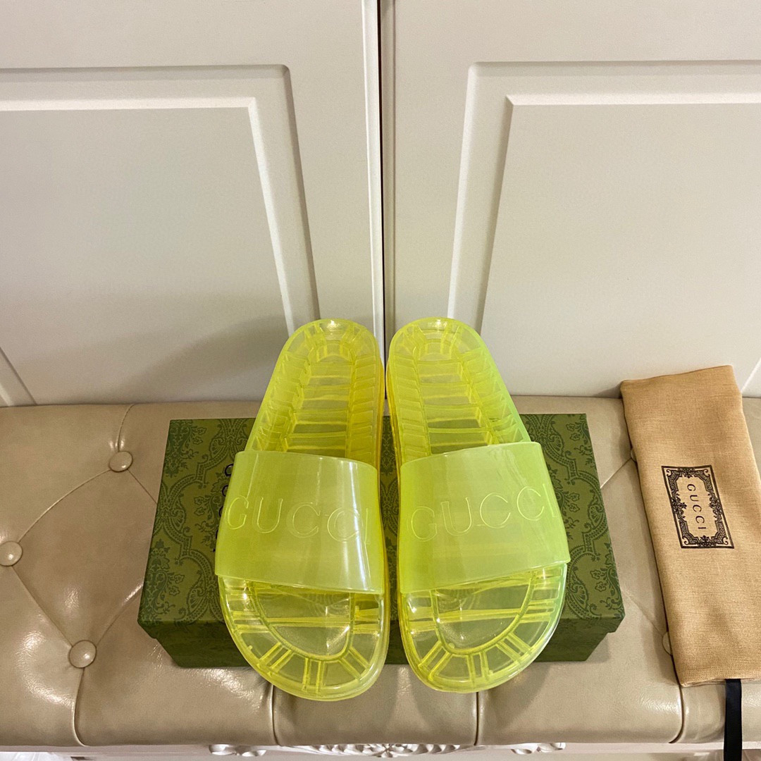 HOT SALE GUCCI slide with Gucci logo