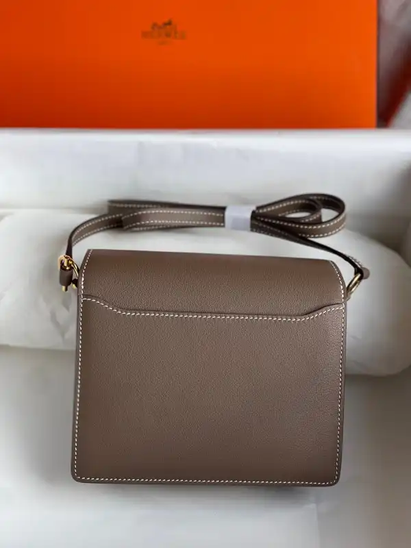 First bag ru Hermes Roulis 18CM All Handmade