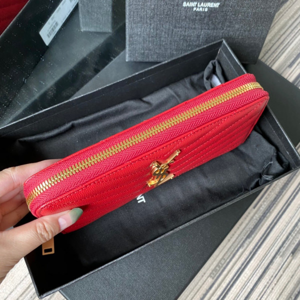 HOT SALE YSL MONOGRAM ZIPPY WALLET