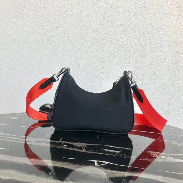 HOT SALE PRADA NYLON HOBO BAG