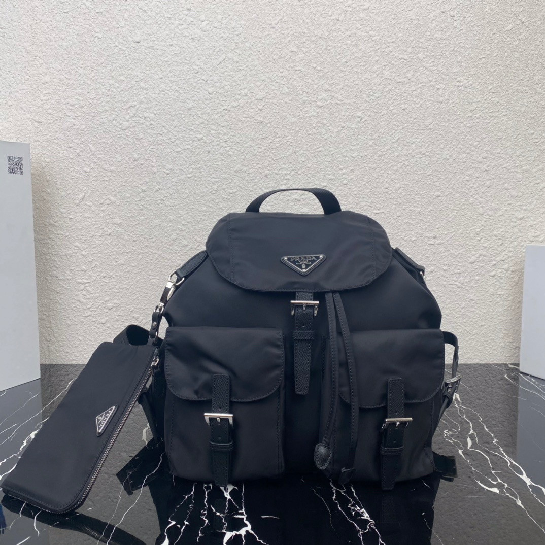 HOT SALE PRADA Re-Nylon medium backpack-32-15-30CM