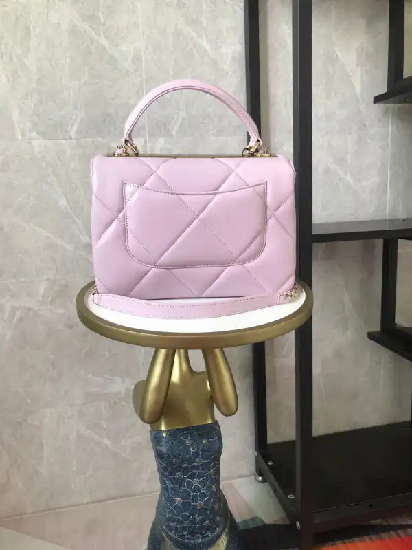 CHANEL FLAP BAG WITH TOP HANDLE