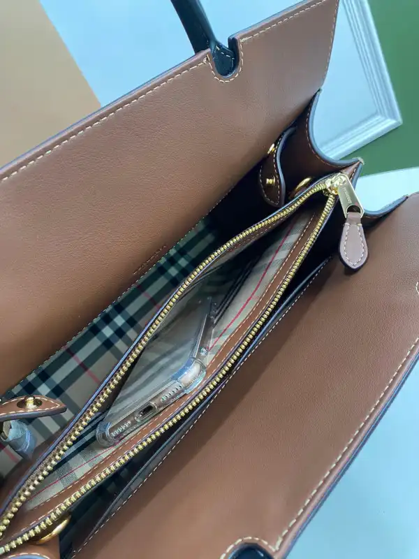 BURBERRY Small Vintage Check Two-handle Title Bag