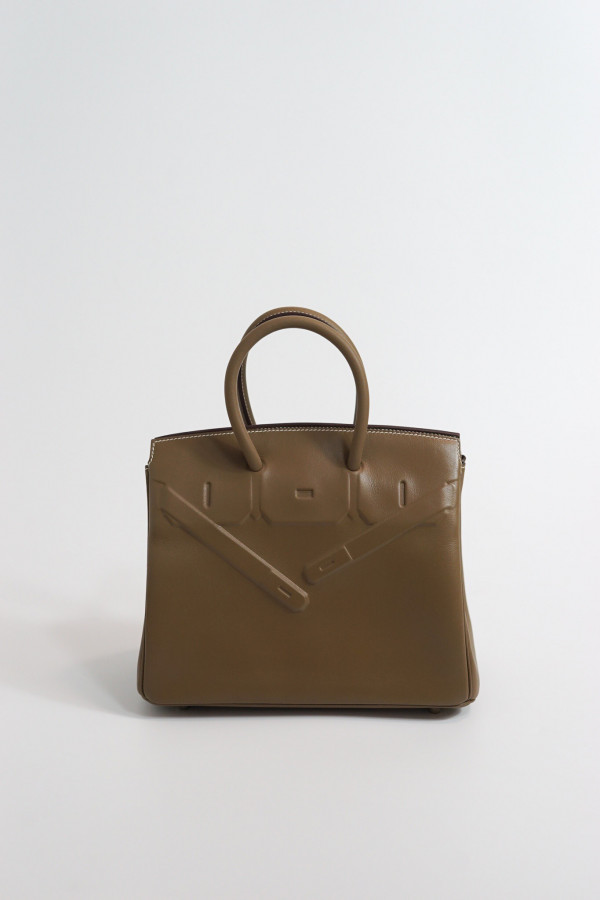 HOT SALE HERMES BIRKIN SHADOW 25CM HANDMADE